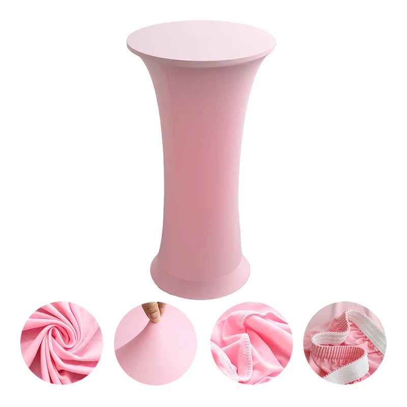 Elastic cocktail bar set table hotel venue layout decoration round table table cover