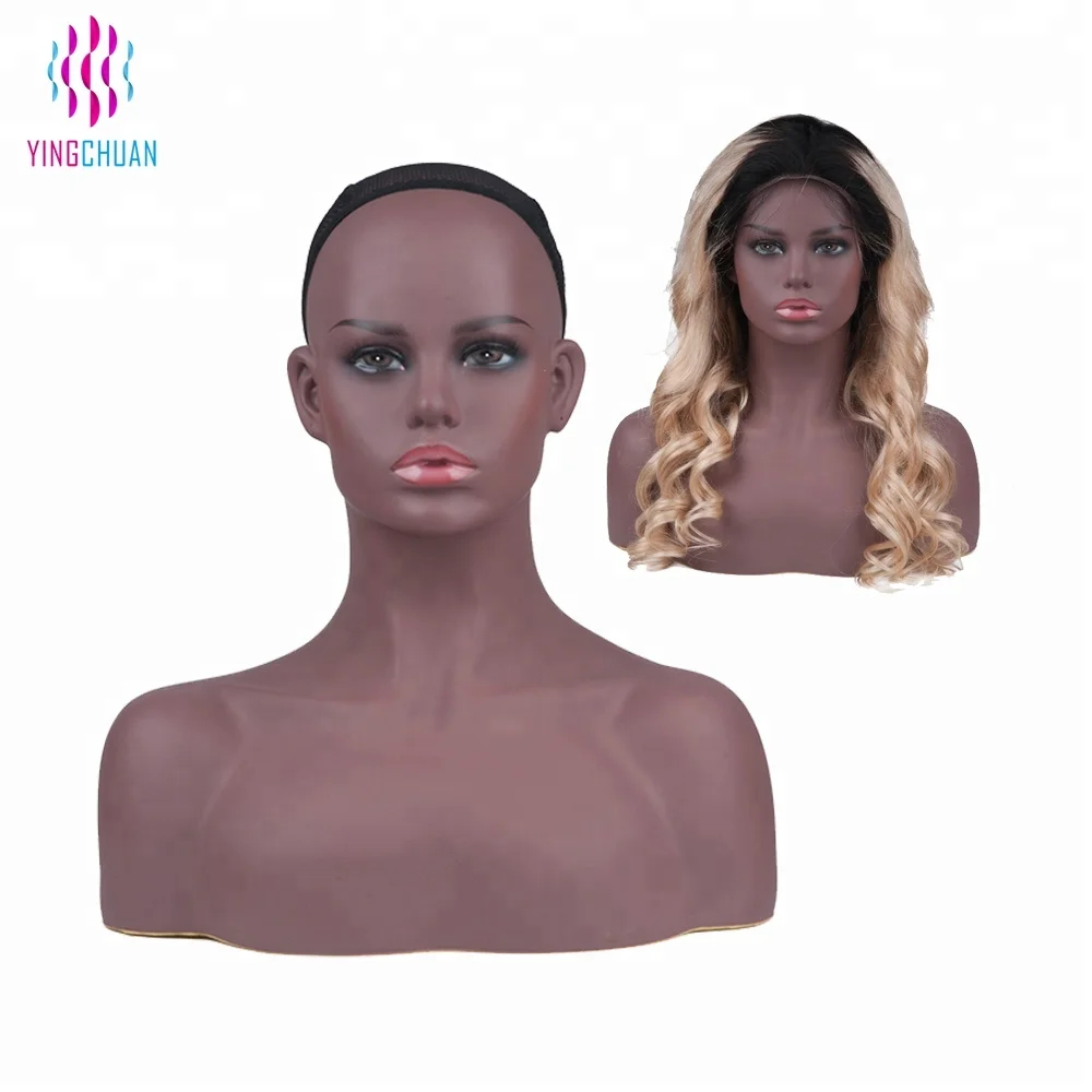 PVC head mannequin Africa wig display head