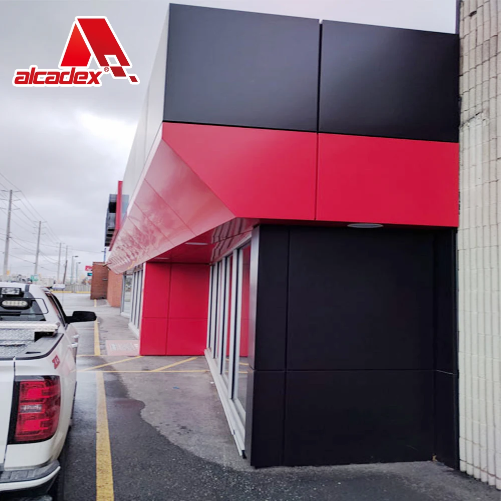 easy fixed system aluminum composite decorative exterior aluminum metal wall cladding for hotel facades