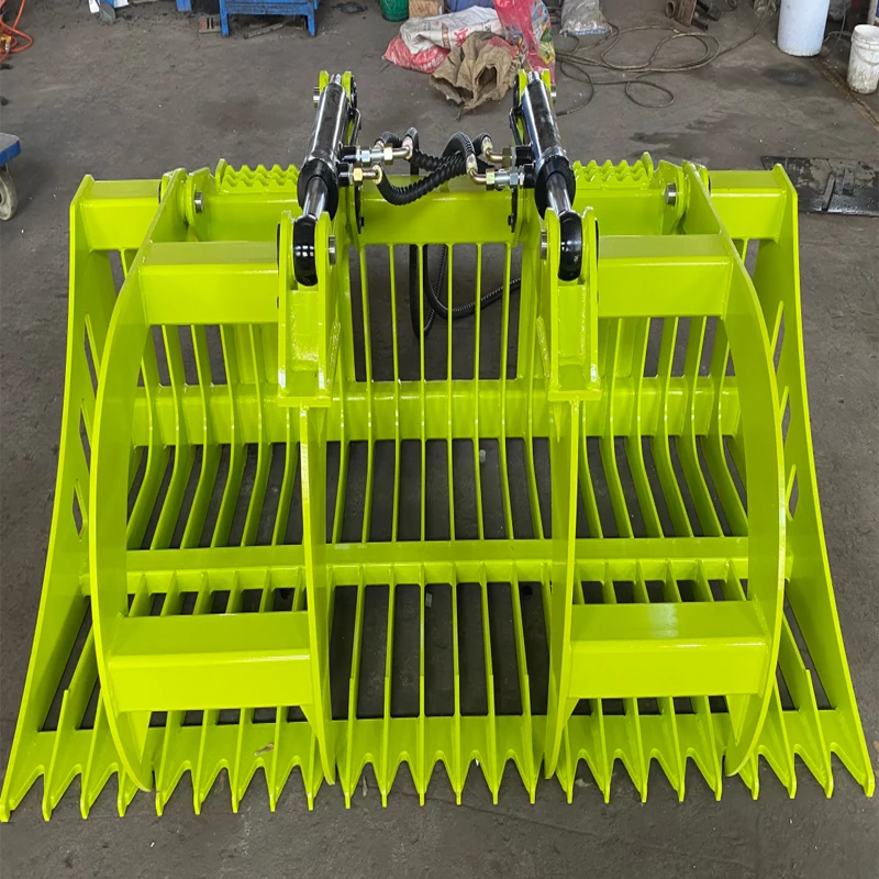RSBM Skid Steer Loader Attachments Heavy Grass Fork Grapple