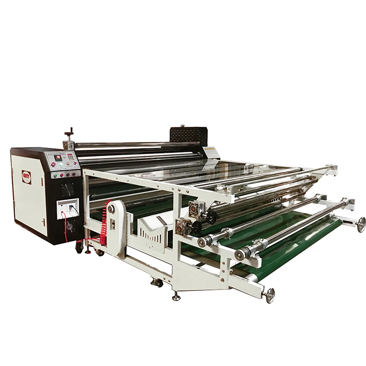 Professional Dye Sublimation Roll to Roll Oil Heating Rotary Heat Press Heat Transfer Machine