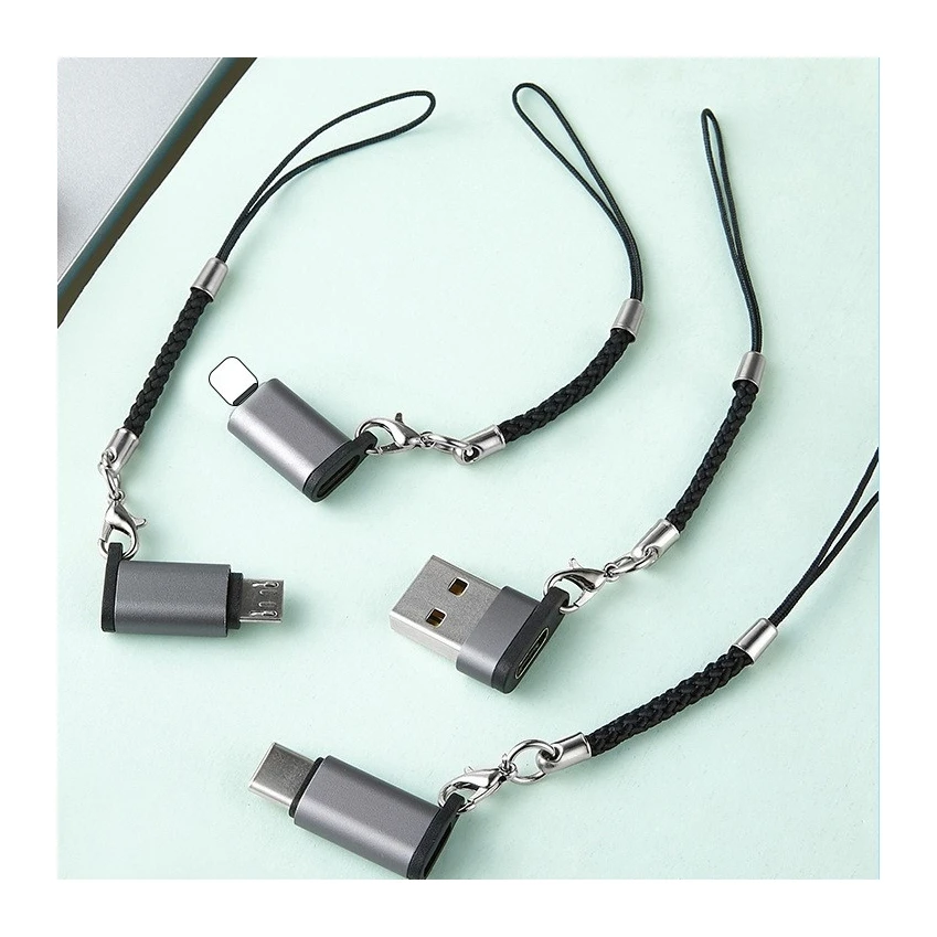 Flexi Type C USB C Female To USB 2.0 Male OTG Adapter, PD Fast Charging Converter Transfer OTG Adapter