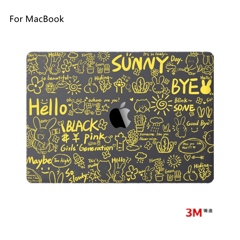 
Original Design 3M gold skin Stickers Skins Covers for MacBook Pro 13.3 13 Inch 