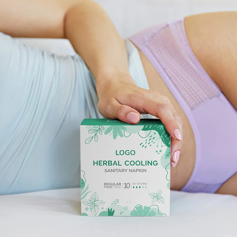 Eco Friendly Biodegradable Disposable Menstrual Organic Pads For Women Private Label Sanitary Napkins