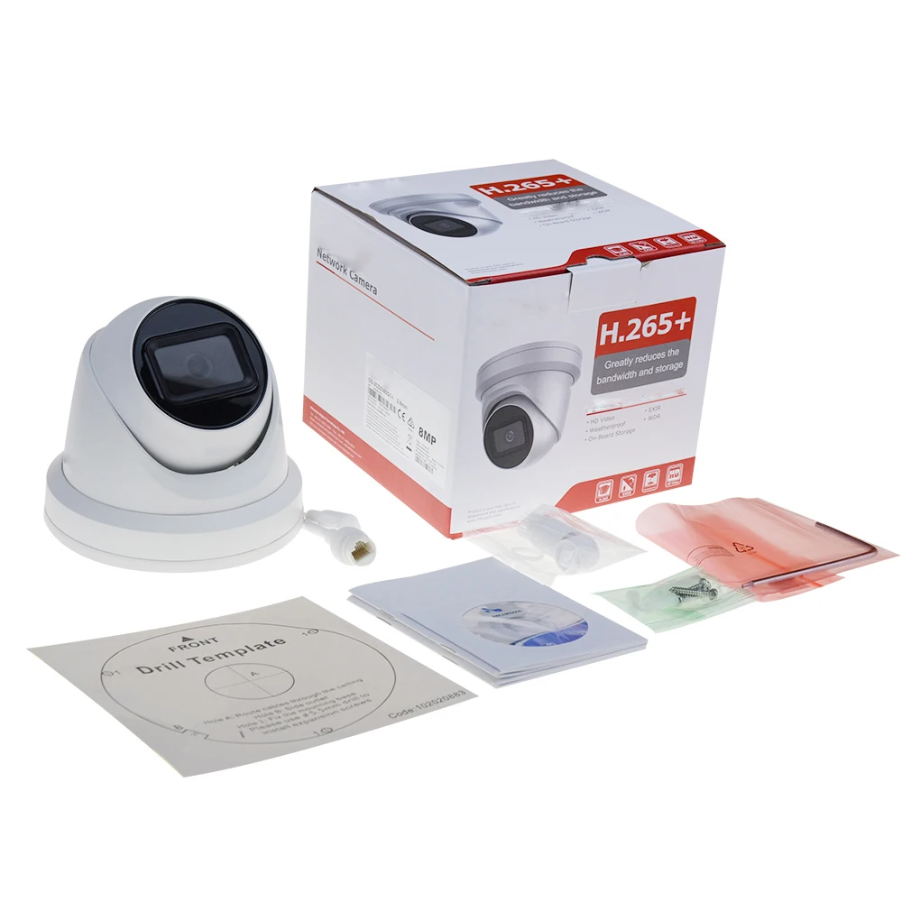  DS-2CD2385G1-I оригинальный Hik IP камера с возможностью съемки видео 4 к приведенный в действие-DarkFighter фиксированной башни круглые инфракрасные сетевые камеры наличии на