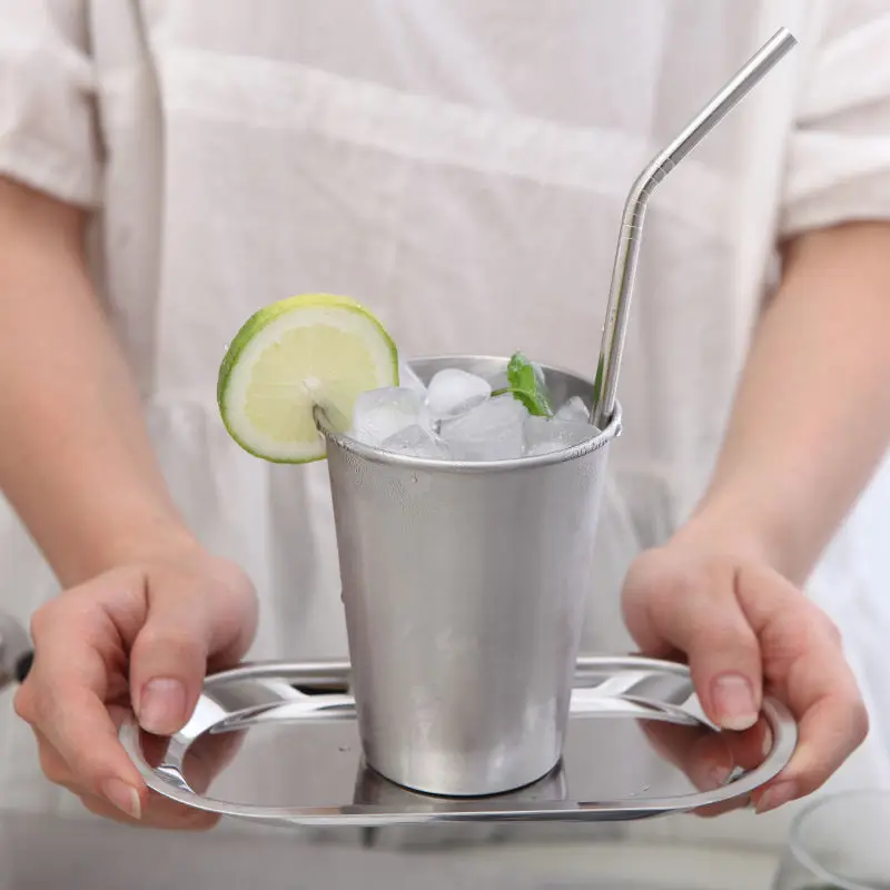 304 stainless steel portable cup student water simple and anti drop beer cup summer cold drink cup