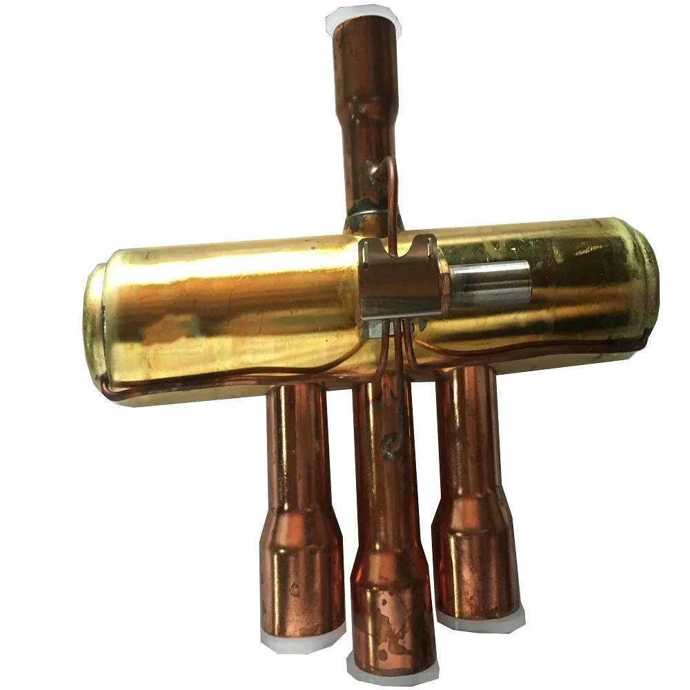 Four Way Reversing Valve 3/8*5/8  for Air Conditioner with Coil 000190 for Refrigeration