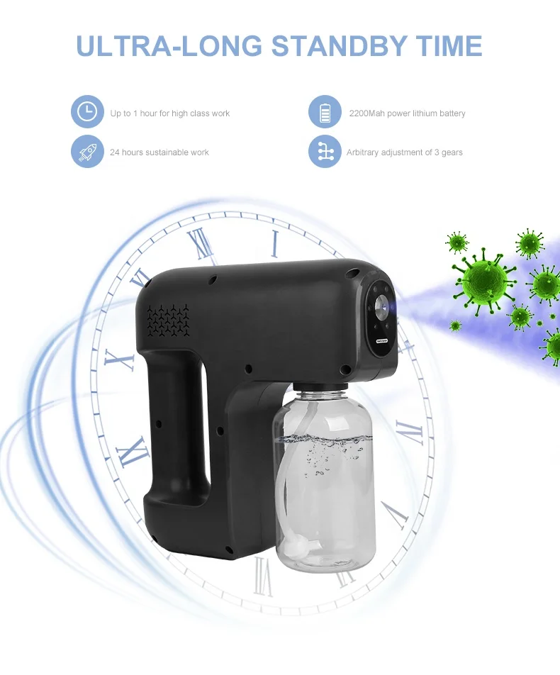  Nano electric spray gun mist sprayer mini sanitizers foggers machine disinfecting