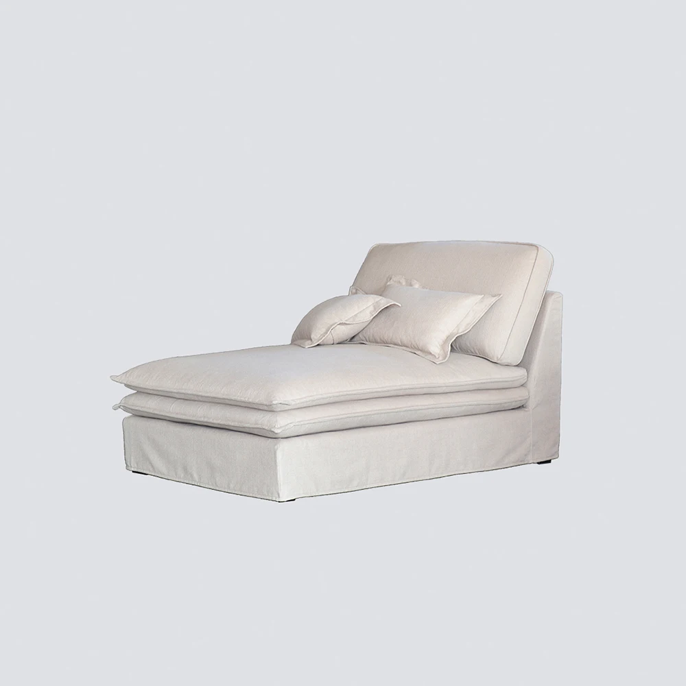 NS FURNITURE living room feather filling sofa slipcover daybed light luxury single couch removable fabric wholesale cloud couch