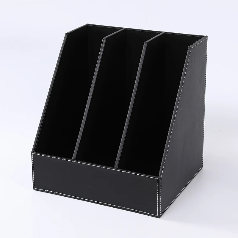 Home Office Supply PU Leather Storage Basket for Office