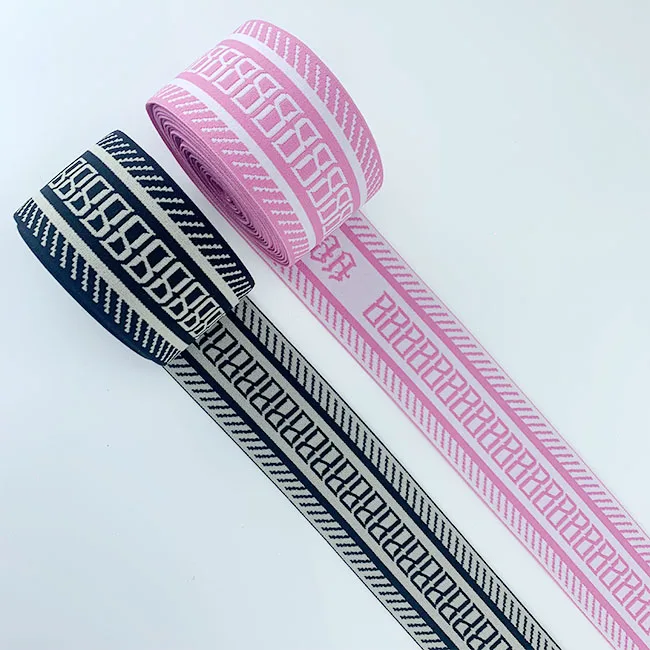 Webbing Manufacturer Jacquard Elastic  Band Stretch Jacquard  Webbing Tape
