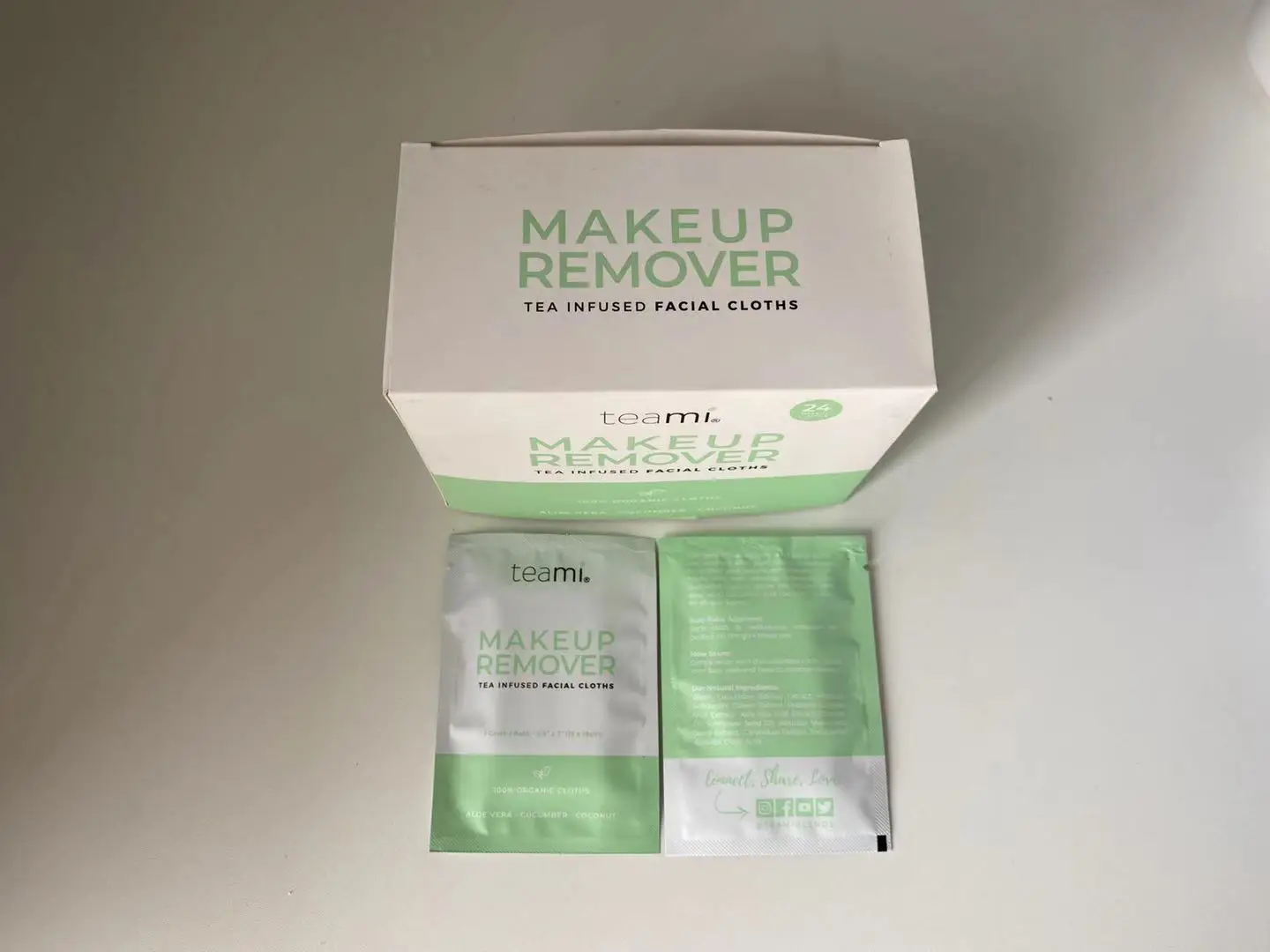 Private Label 100% Biodegradable Hydrating Facial Towelettes Facial Cleansing Makeup Remover Face Wipes