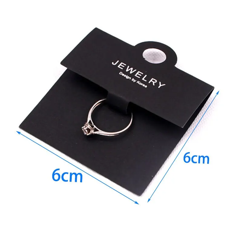 Printing Custom Made Necklace Cards Packaging High-Quality Jewelry Presentation Cards White Jewelry Card With Logo