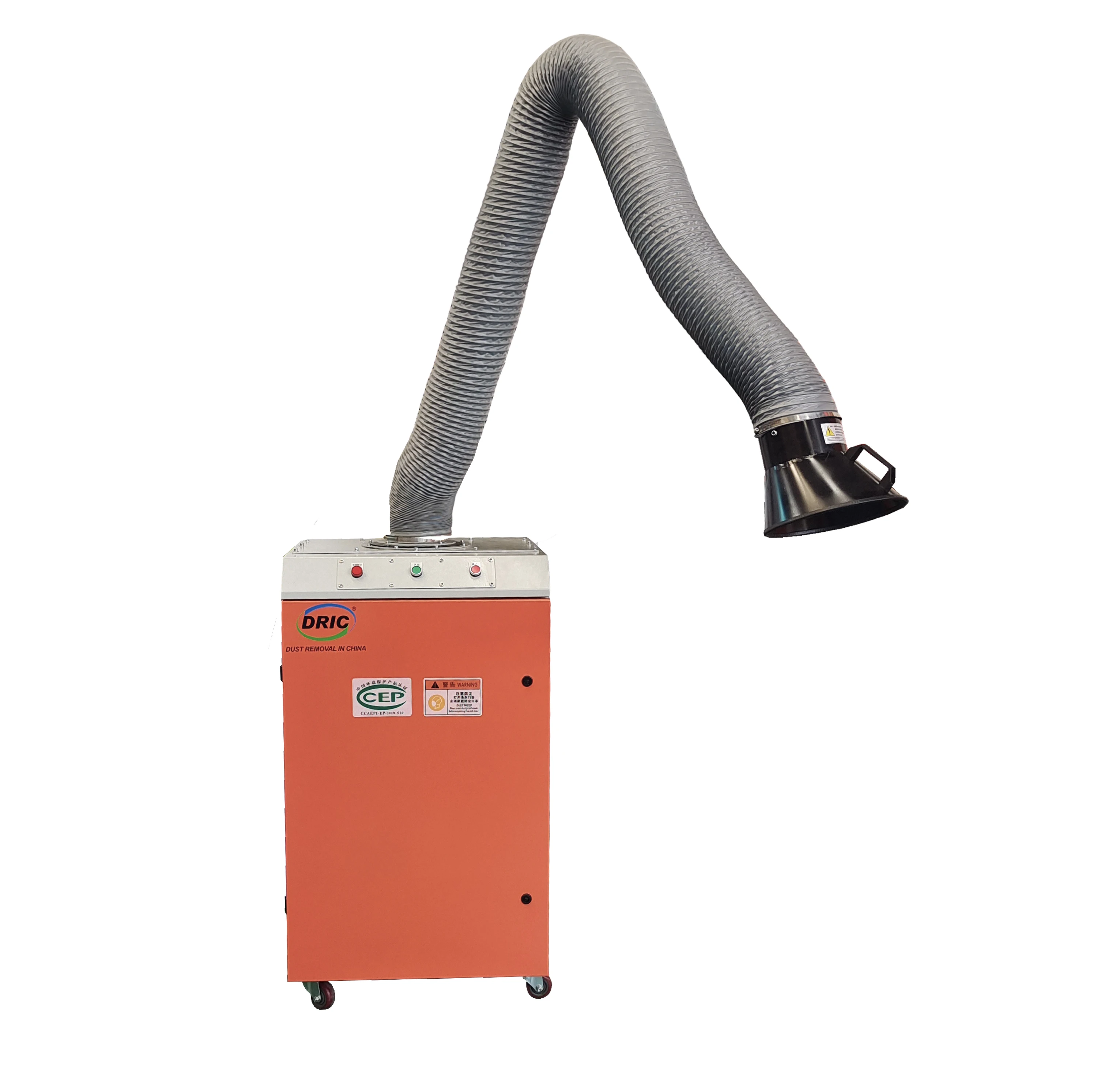 industrial mobile extractor of welding fumes fume extracts  with two built and CE certification