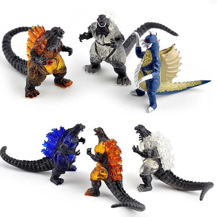 Wholesale Movie peripherals Godzillas 10 styles dinosaur model statue figure for kids