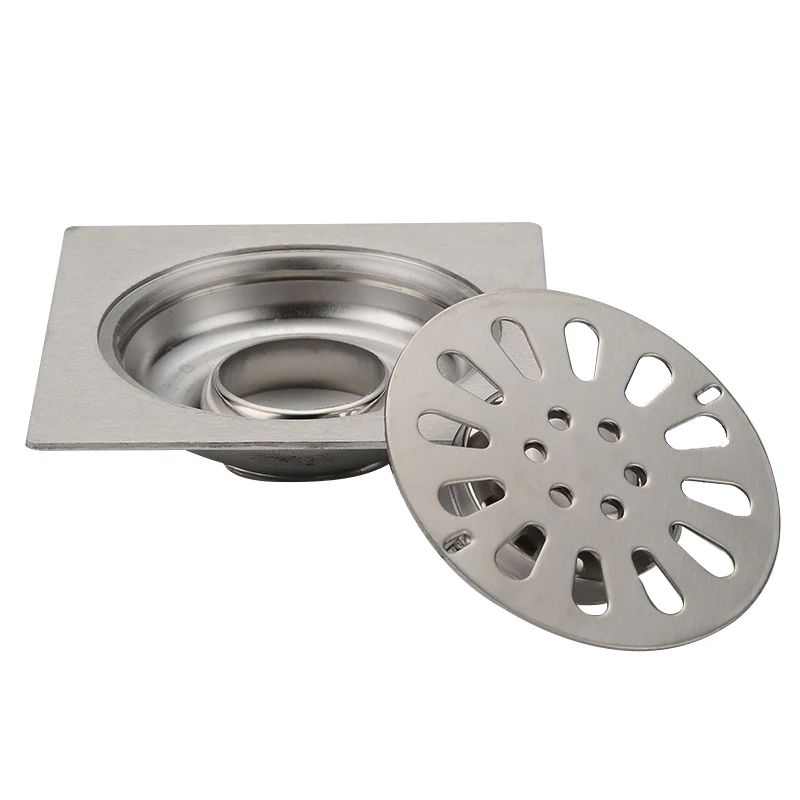 304 Stainless Steel Anti Odor Floor Drain Bathroom Shower Washing Machine Floor Drain
