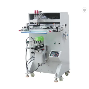Semi auto 1 color screen printing machine for disposable plastic&paper milk tea cup oil filter ceramic mug drink ware bottle