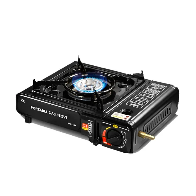 Custom Kompor Lightweight Fogao Gaskocher Estufa De Barbecue Picnic Cooking Small Outdoor Portable Burner Camping Butane Gas Sto