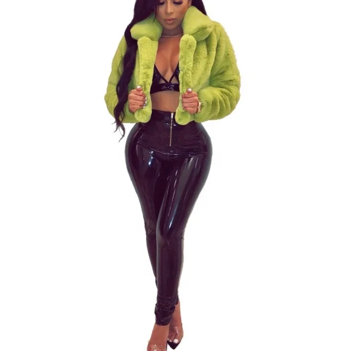 plus size winter fall 2021 fox faux fur puffer jackets coats for women fashion clothing bubble fur top cardigans coat for ladies