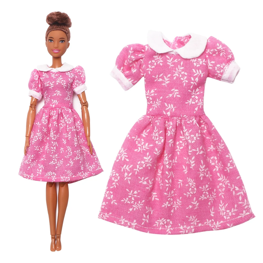 
Princess Doll Fashion Outfit Handmade Daily T-shirt Shorts Clothes For Barbie Doll Noble Dinner Party Dress Accessories 