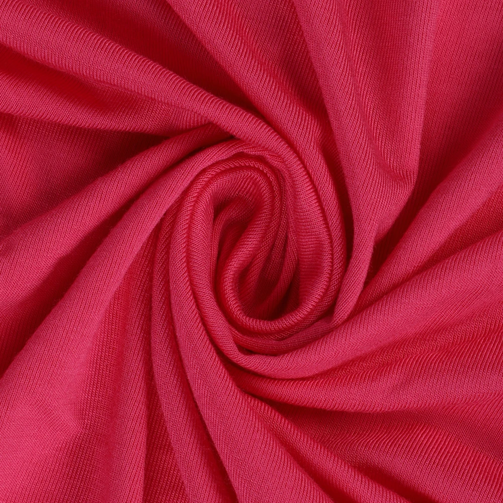 Bamboo spandex jersey fabric 160gsm solid color fabric for sleepwear