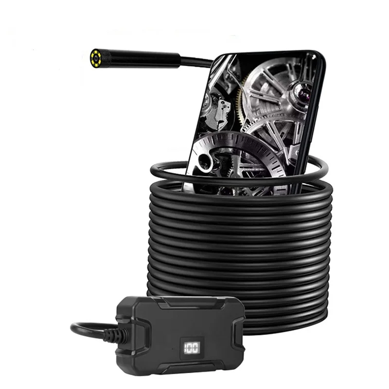 Full hd industrial WIFI endoscope borescope inspection camera Y13 with 8mm lens 3.5m rigid cable wifi endoscope camera