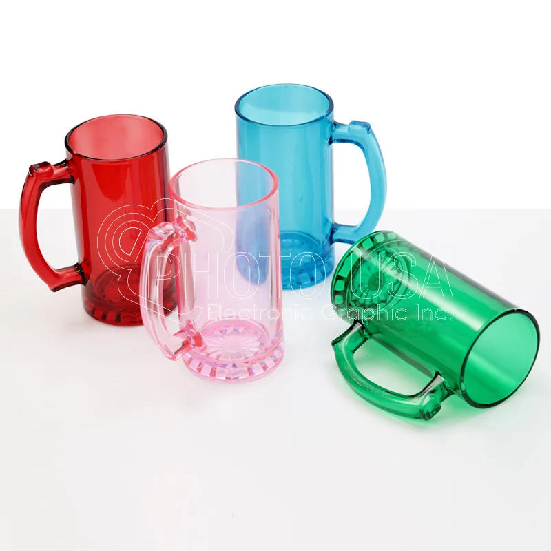 16 Oz. ORCA Coating Sublimation Blank Custom Full Color Glass Beer Mug Stein