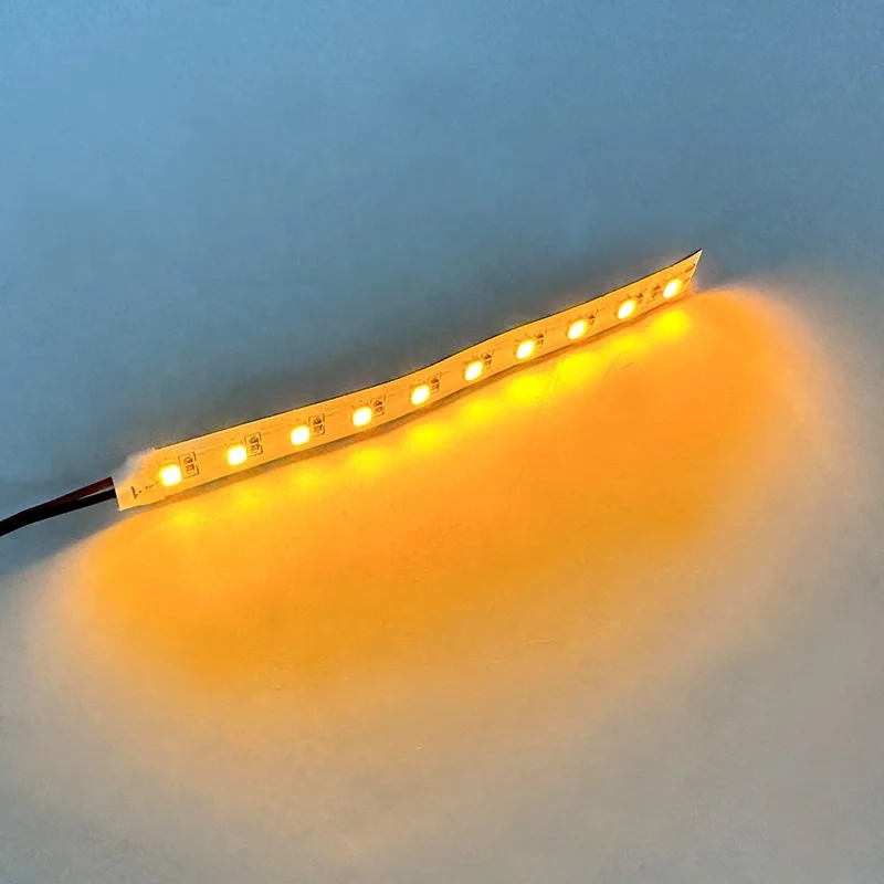 Cold White 4 inch 6.3V DC Pinball Bonus LED strip 10 SMD PCB with 194 #47 Clip connector