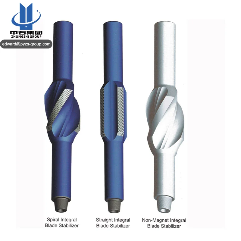 API non rotating integral spiral blade drilling string stabilizer