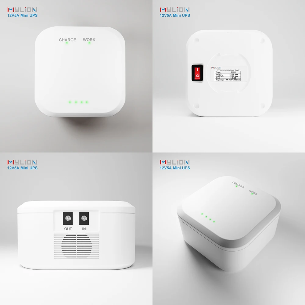 Высокое качество резервное копирование батареи Mylion 12 В 5A Mini UPS для Wi-Fi маршрутизатора перезаряжаемый мини-ИБП портативный поставщик бесперебойного питания
