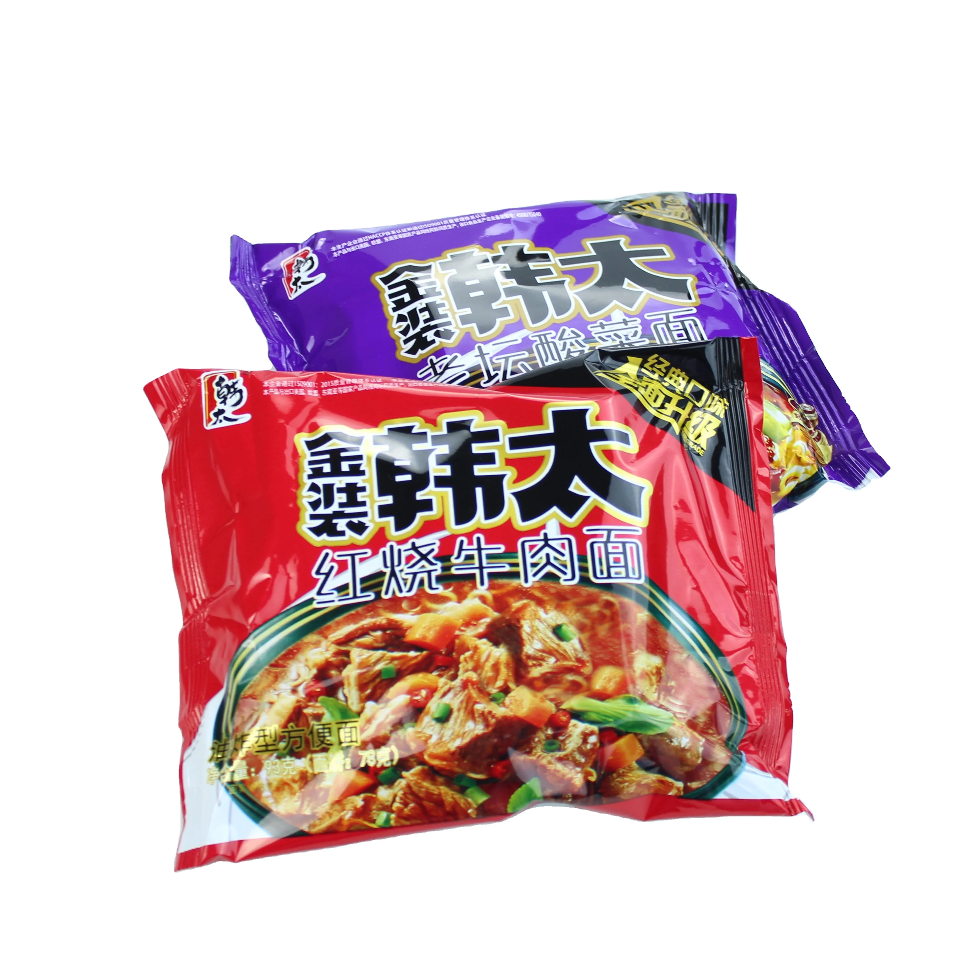 Wholesale Price ISO HACCP Certificate Hot Ramen Noodles Spicy Sour Water Chinese Wheat Flour Fried Instant Noodles