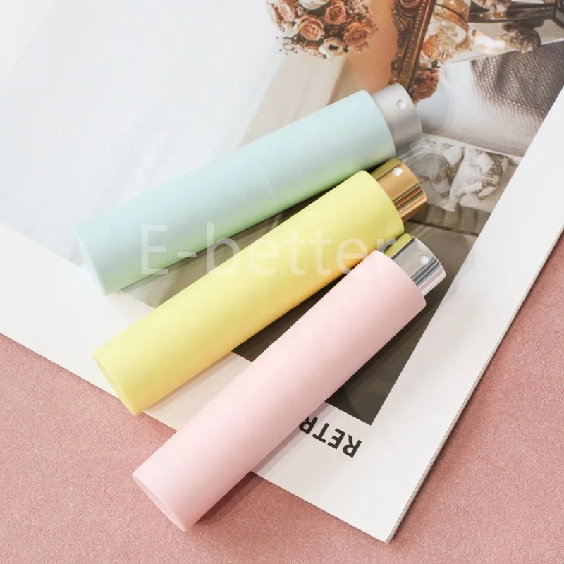 E-Better empty twist travel size 10ml white atomizer spray bottle with glass insert for Alcohol