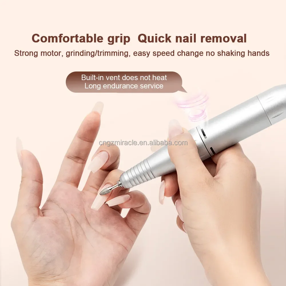 2023 newest Hot Sell Beauty Salon Portable Rechargeable 35000RPM Polish Machine Electric Nail Drill Bit