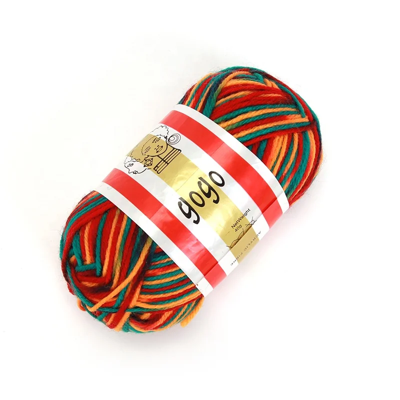 Hand-woven high-quality crocheted wear-resistant space dyed acrylic yarn