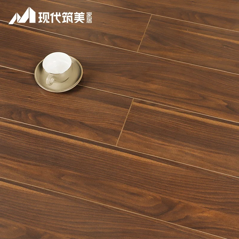 American walnut easy lock indoor waterproof 12mm HDF wooden laminate flooring for children bedroom