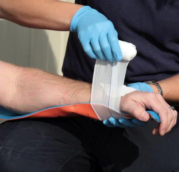 Factory Supply CE Approved Medical Aluminum Foam Polymer Splint Flexible Fracture Wrist Roll Folded Splint