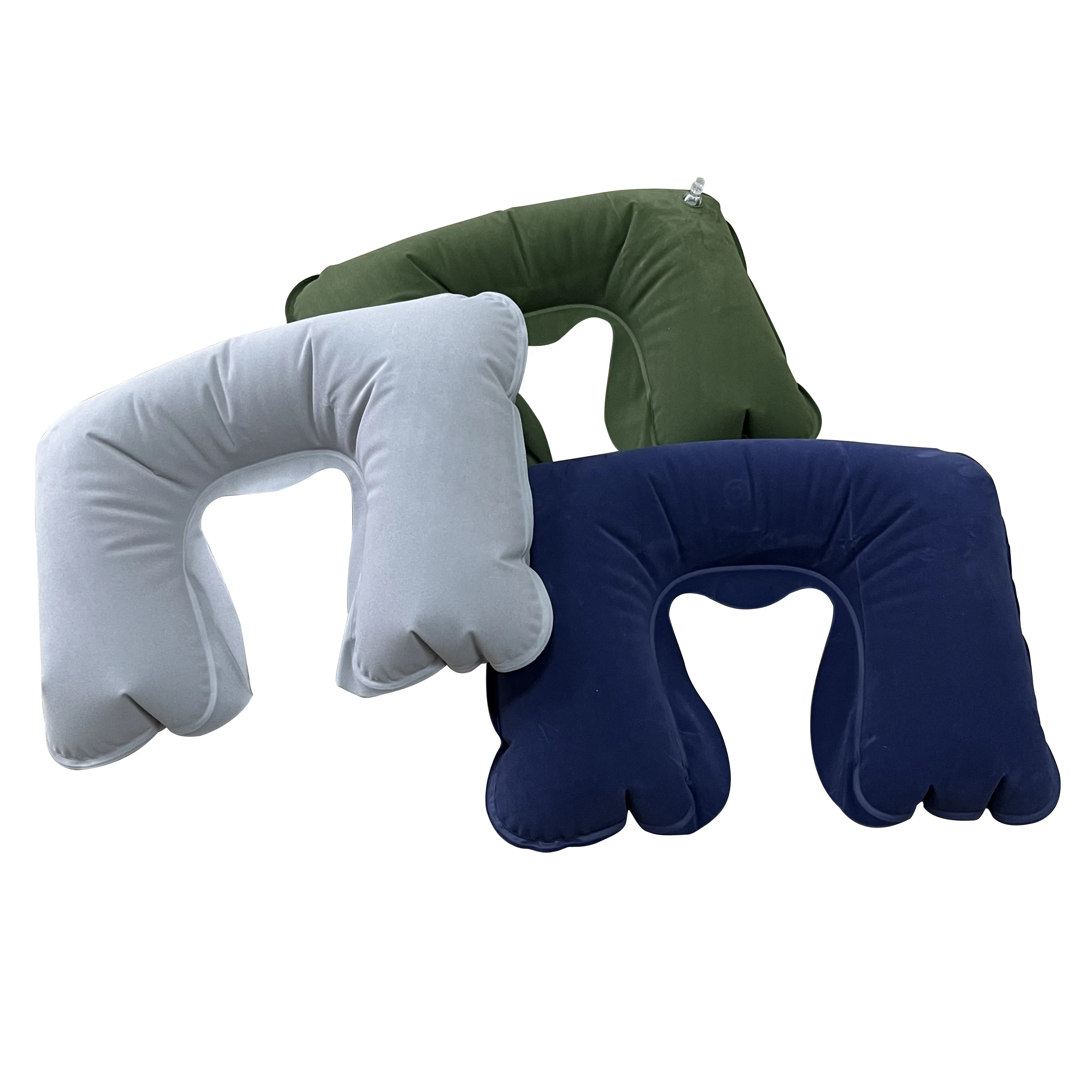 High quality Wholesale  U shape camping inflatable  travel pillow for neck