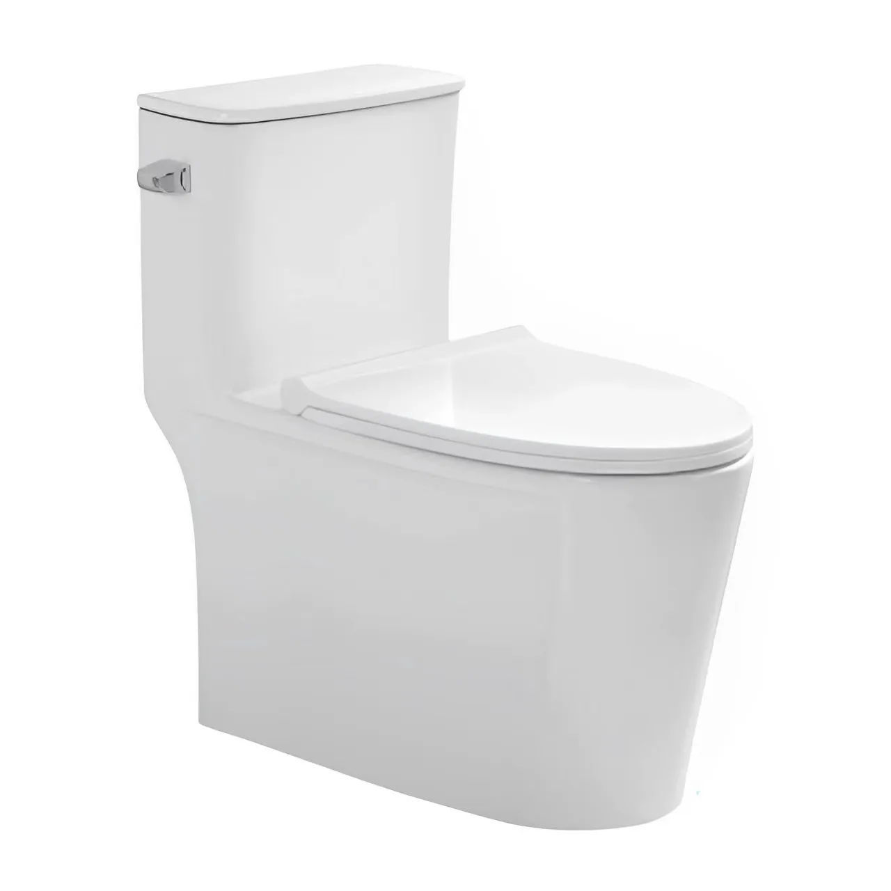 Medyag MLZ-1103 sin marco para WC  tanque Delgado tazon de ceramic blanco inodoro de una pieza