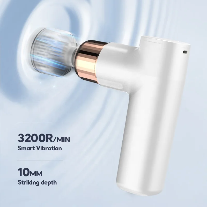Mini Heat Fascia Massage Gun Electric Massager 2022 Dropshipping Hot and Cold Back Muscle Massage Gun For Full Body