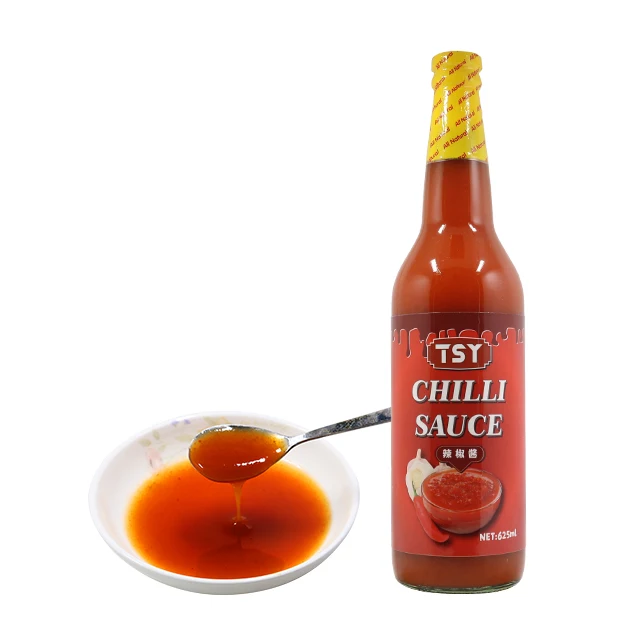 TSY Food Guangdong Factory Condiment Manufacturer 220 Kg 700Ml 500G 510G Halal Pepper Chinese Red Hot Chilli Sauce
