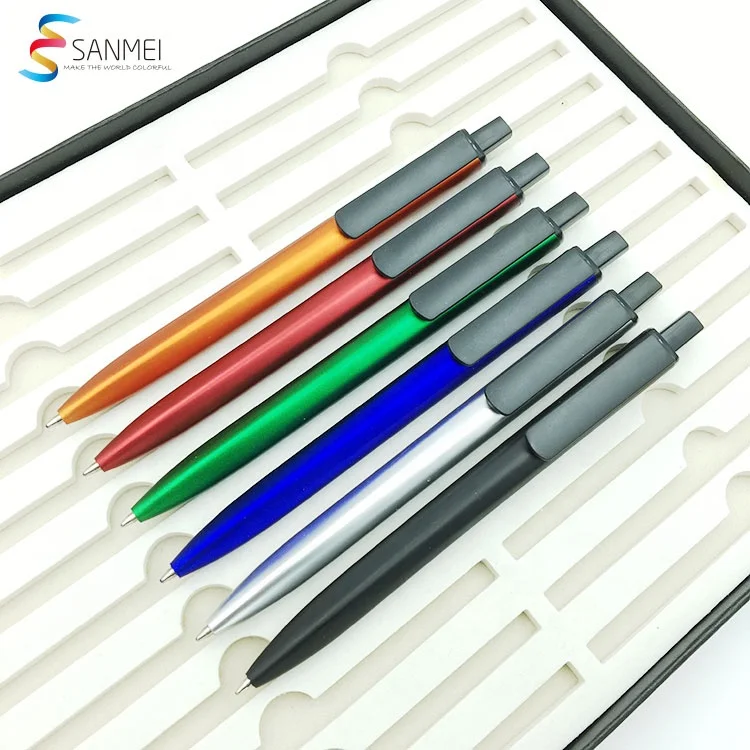Latest OEM printing plastic retractable custom hotel logo promotional pen for advertising
