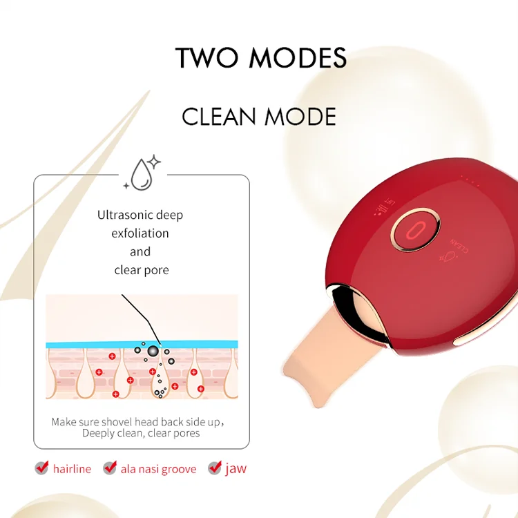 Portable laveur de peau ultrasonic skin scrubber blackhead remover facial cleaner face scrubber