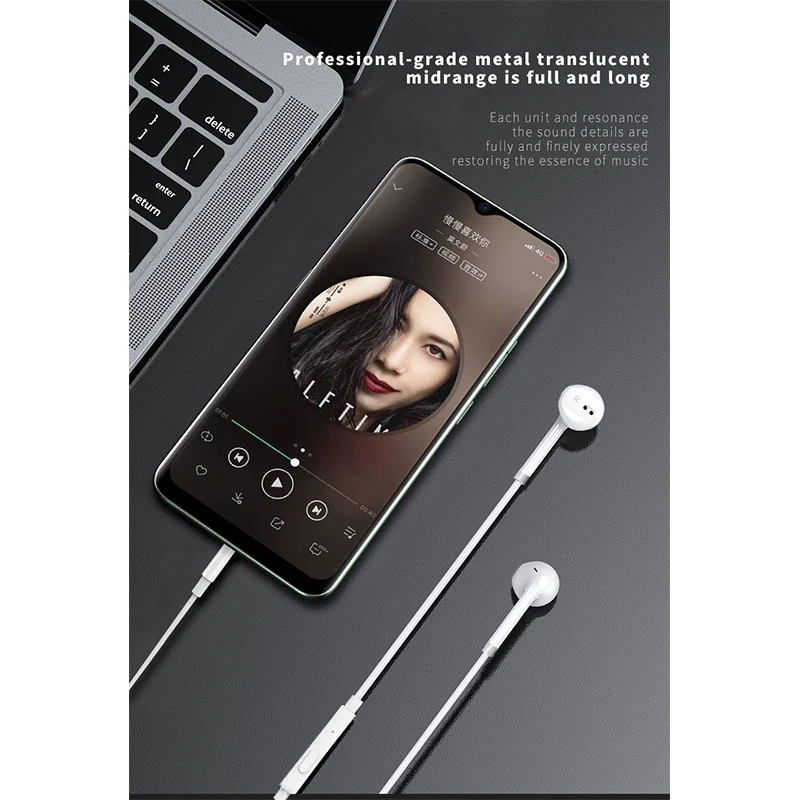 Handsfree phones 8Pin earbuds For iphone 7 11 12  13 14 3.5mm jack wired earphones In Ear Type c headphones For Samsung NOTE10