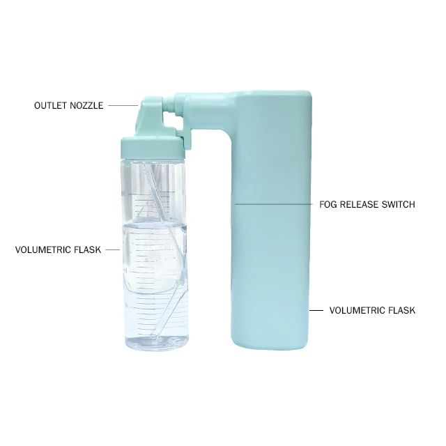 
800ML Nano Facial Face Airbrush Compressor Sprayer Almighty Skin Inject Oxygen Jet Injection 