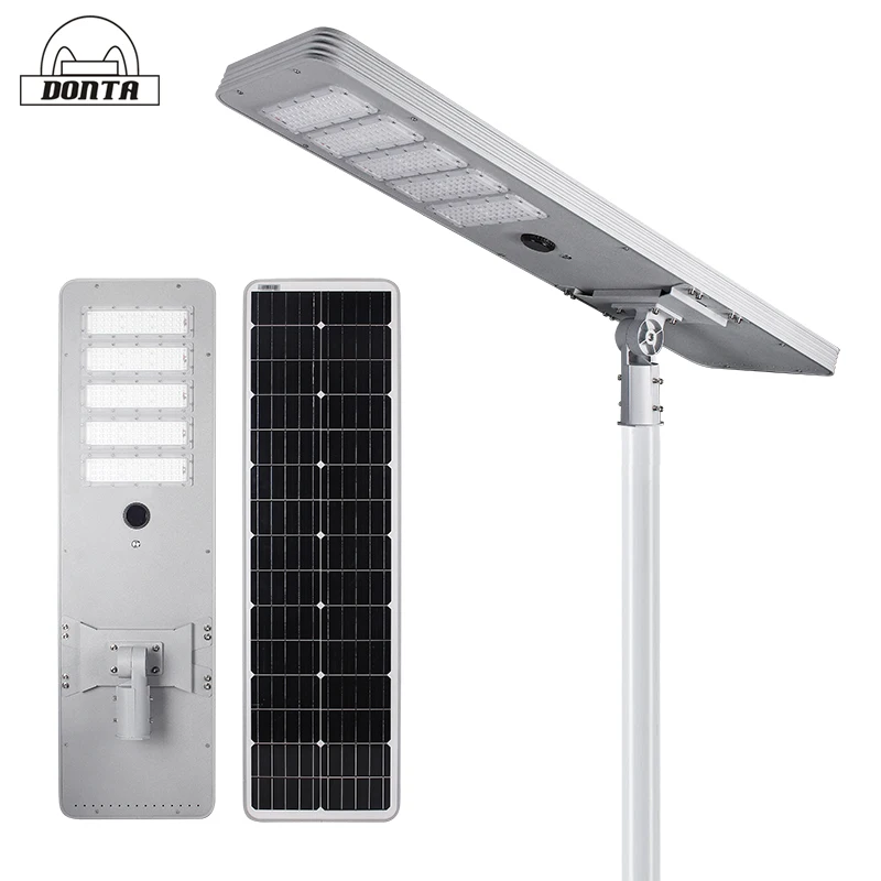 smart motion sensor outdoor waterproof road all in one integrated led solar street light 1000w with cctv camera 4g