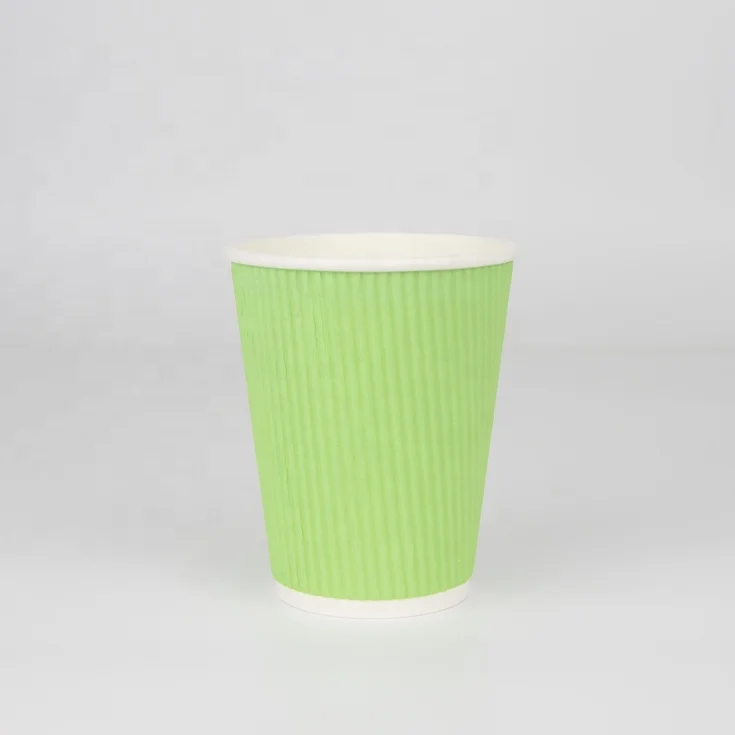 
China factory custom wholesale new style eco friendly ripple hot paper cup 
