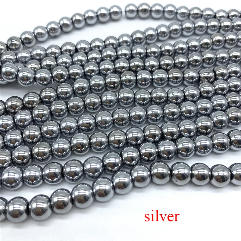 
50pcs/strand 8mm round glass beads black matte beads for jewelry making jewelry diy accessories 