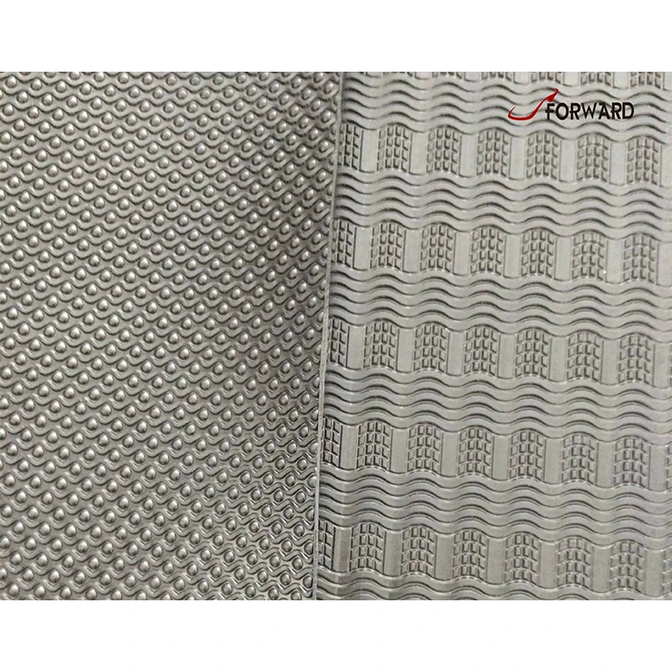 Factory hot sale embossed natural rubber sheet