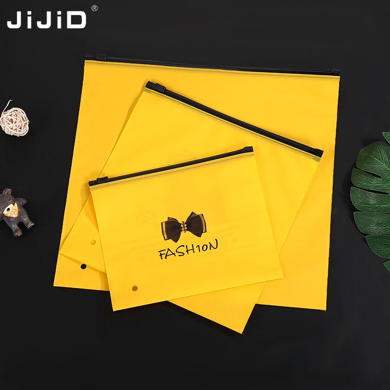 JIJID Custom Matte Print Poly Zipper Lock tshirt bag Frosted Plastic Packing custom logo plastic seal bags for tshirt