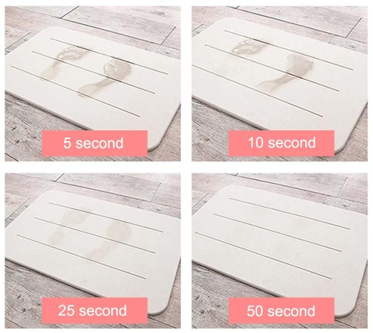 diatomite bath mat custom luxury europe water-absorption durable floor towel bath mat